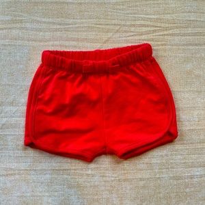 Hanna Andersson red baby shorts